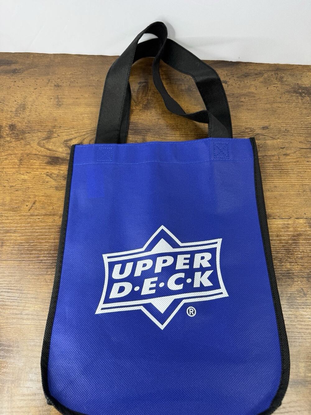 Upper Deck Trading Cards Blue Black Promotional Reusable Tote Bag Logo